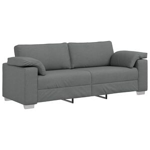 vidaXL Sofa Dark Grey 219 x 80 x 82 cm Fabric