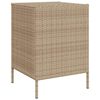 vidaXL Garden Storage Cabinet Beige 55x59x80 cm Poly Rattan