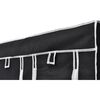 vidaXL Folding Wardrobe Black 110x45x175 cm