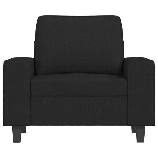 vidaXL Sofa Chair Black 60 cm Fabric