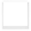 vidaXL Wall Cube Shelves 3 pcs White MDF