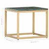 vidaXL Coffee Table Green 40x40x35 cm Real Stone with Marble Texture