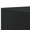 vidaXL 6 Piece Garden Lounge Set with Cushions Black Poly Rattan