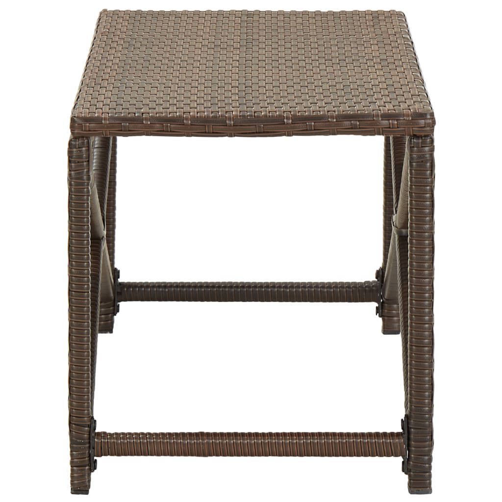 vidaXL Garden Bench 80 cm Poly Rattan Brown