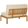 vidaXL Sofa Set with Cushion Beige 120 x 92 x 69 cm Solid Acacia Wood