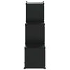 vidaXL Storage Cube Organiser with 6 Cubes Black PP