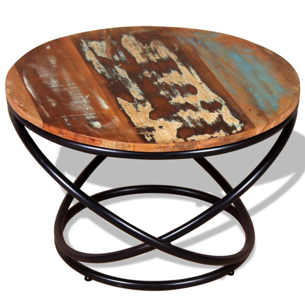vidaXL Coffee Table Solid Reclaimed Wood 60x60x40 cm