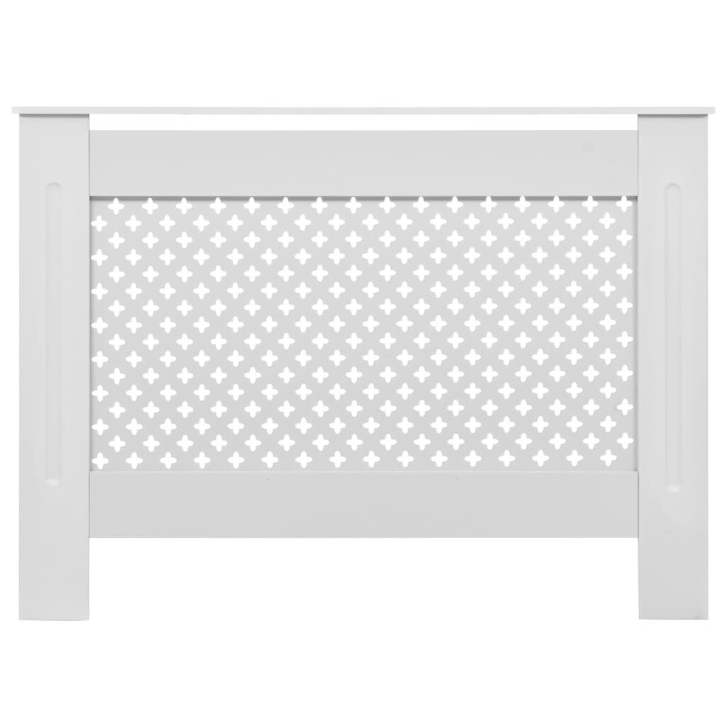 vidaXL Radiator Cover White 112x19x81.5 cm MDF