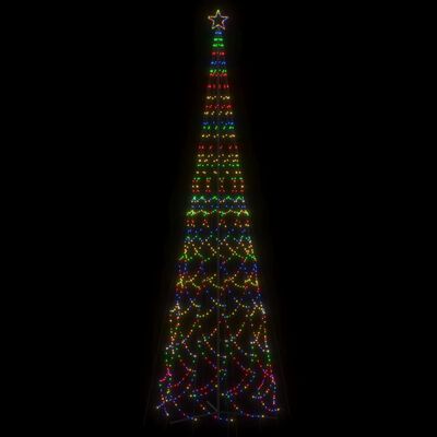 vidaXL Christmas Cone Tree Colourful 3000 LEDs 230x800 cm