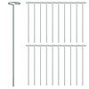 vidaXL Garden Plant Stakes 20 pcs Dark Green 40 cm Steel