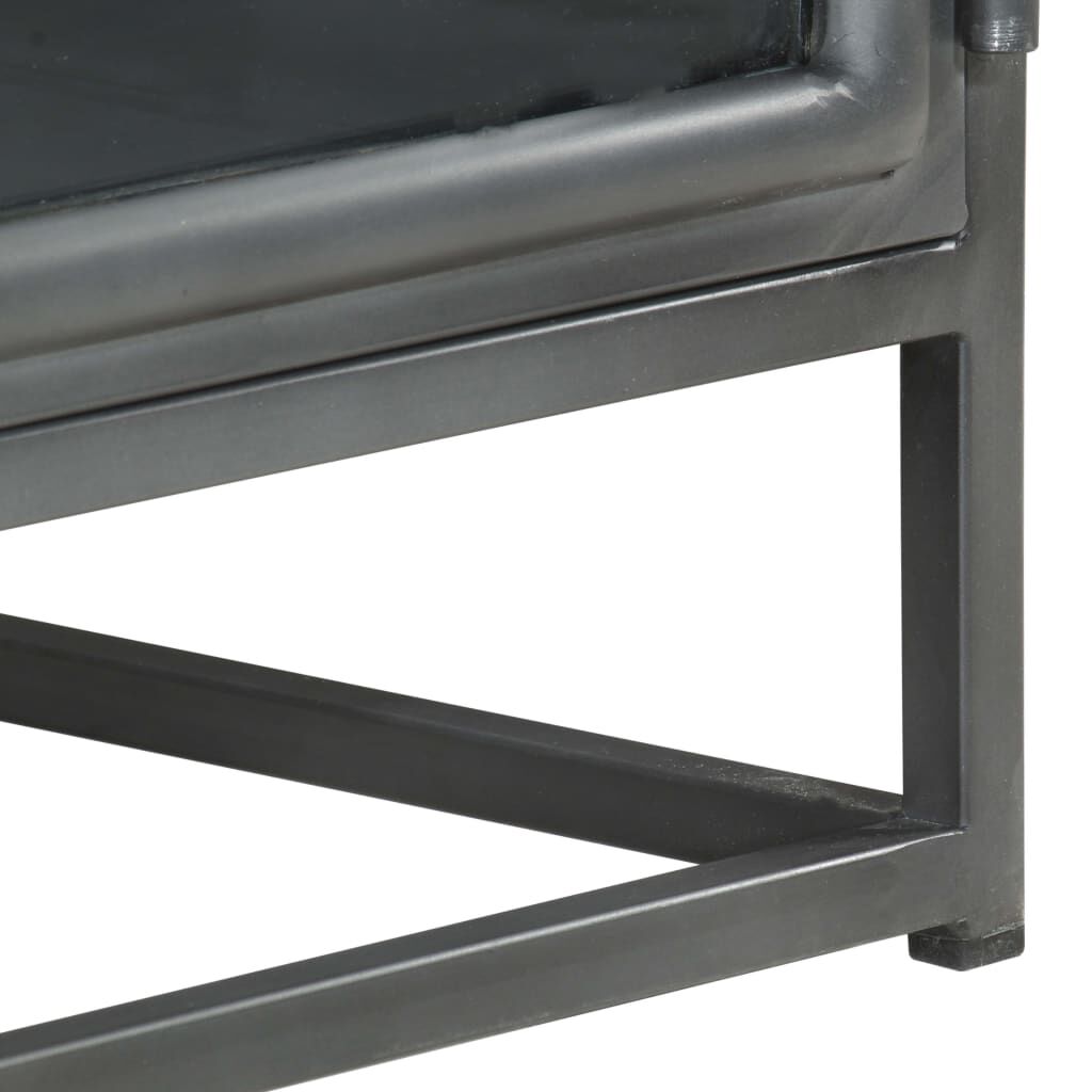 vidaXL Coffee Table Grey 90x50x35 cm Solid Acacia Wood