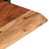 vidaXL Wall Shelves 2 pcs 40x24x35 cm Solid Wood Acacia and Steel