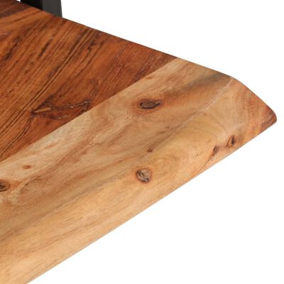 vidaXL Wall Shelves 2 pcs 40x24x35 cm Solid Wood Acacia and Steel