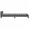 vidaXL Bed Frame without Mattress Dark Grey 100x190 cm Velvet
