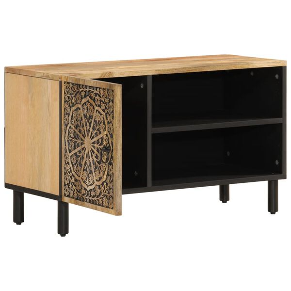 vidaXL TV Cabinet 80x31x46 cm Solid Wood Mango