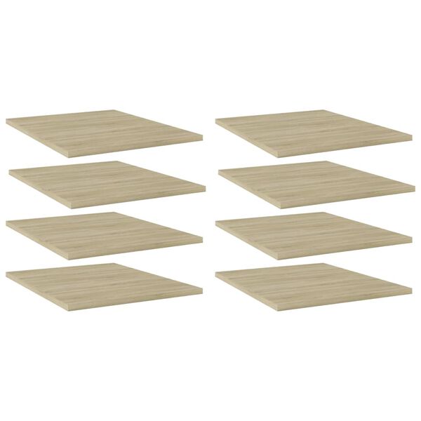 vidaXL Bookshelf Boards 8 pcs Sonoma Oak 40x50x1.5 cm Engineered Wood