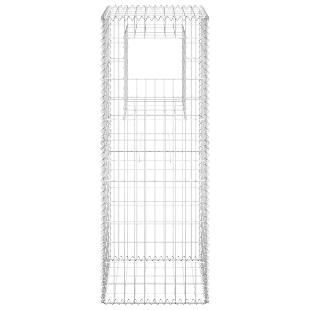 vidaXL Gabion Basket Posts 2 pcs 50x50x140 cm Iron