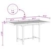 vidaXL Garden Dining Set 5 pcs Brown 160 x 80 x 75 cm Solid teak wood