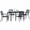 vidaXL Garden Dining Set 5 pcs Anthracite Powder-Coated Steel