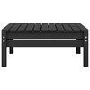 vidaXL 4 Piece Garden Lounge Set Solid Pinewood Black