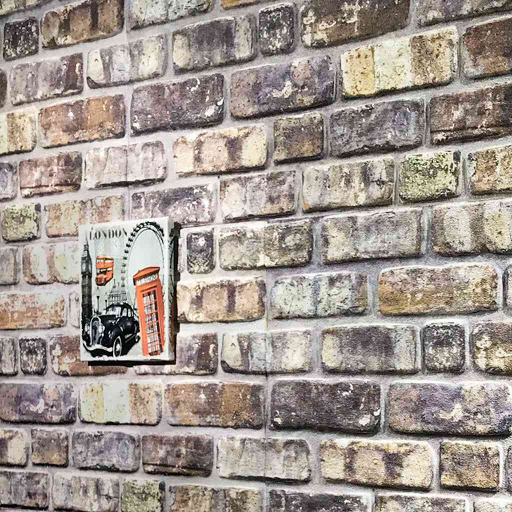 vidaXL 3D Wall Panels with Multicolour Brick Design 10 pcs EPS