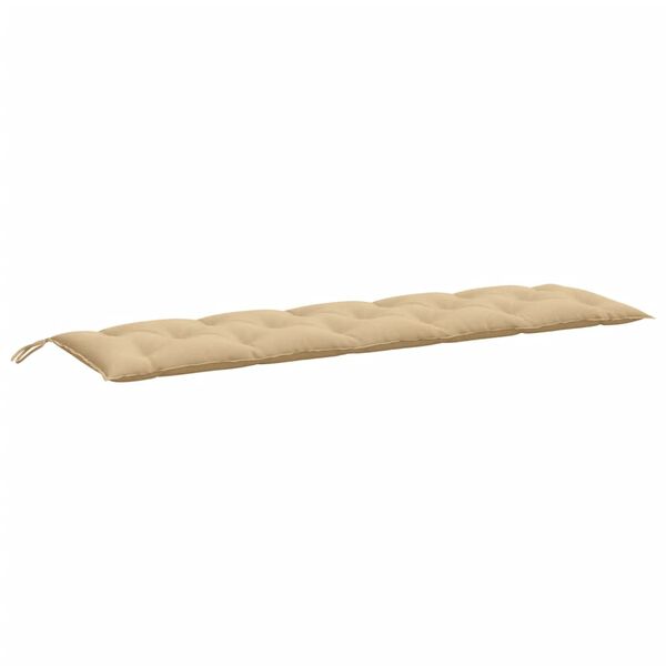 vidaXL Garden Bench Cushion Melange Beige 180x50x7 cm Fabric