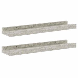 vidaXL Wall Shelves 2 pcs Concrete Grey 40x9x3 cm