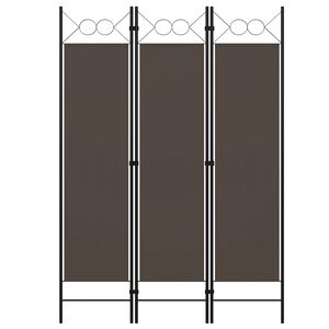 vidaXL 3-Panel Room Divider Anthracite 120x180 cm
