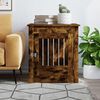 vidaXL Dog Crate Furniture Smoked Oak 64.5x80x71 cm Engineered Wood