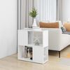 vidaXL Book Cabinet White 60x24x63 cm Engineered Wood