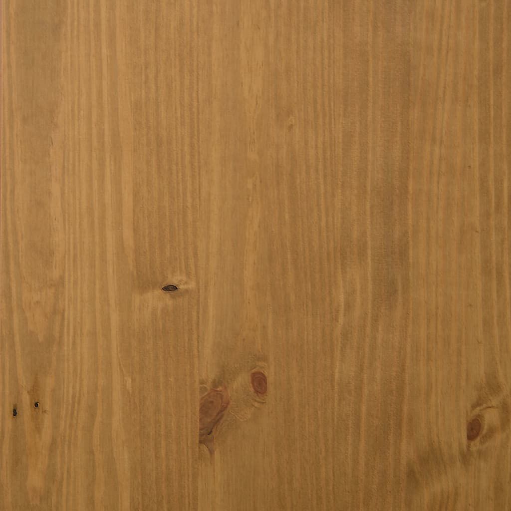 vidaXL Drawer Cabinet FLAM 110x40x80 cm Solid Wood Pine