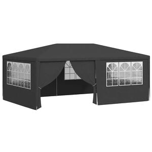 vidaXL Professional Party Tent with Side Walls 4x6 m Anthracite 90 g/m?