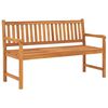vidaXL 3-Seater Garden Bench with Table 150 cm Solid Teak Wood