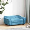 vidaXL Dog Sofa Turquoise 72x45x30 cm Plush