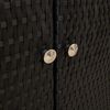vidaXL Storage Cabinet with Storage Black 100 x 36 x 102 cm Rattan