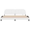 vidaXL Bed Frame with LED without Mattress "Zadar" White 193x203 cm
