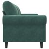 vidaXL 3-Seater Sofa Dark Green 180 cm Velvet