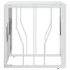 vidaXL Coffee Table Silver 50x50x50 cm Stainless Steel and Glass