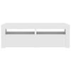 vidaXL TV Cabinet with LED Lights White 120x35x40 cm