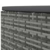 vidaXL 7 Piece Garden Lounge Set with Cushions Grey Poly Rattan