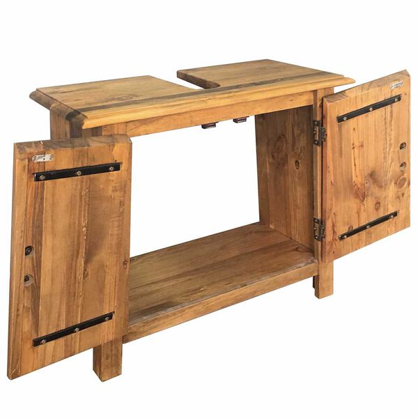 vidaXL Bathroom Furniture Set Solid Pinewood
