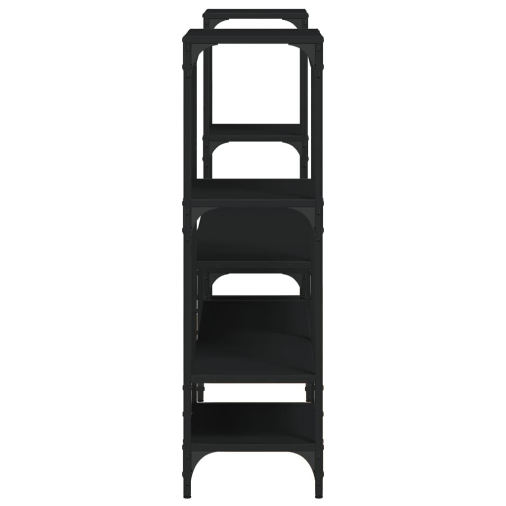vidaXL TV Cabinet Black 206.5x28.5x95 cm Engineered Wood