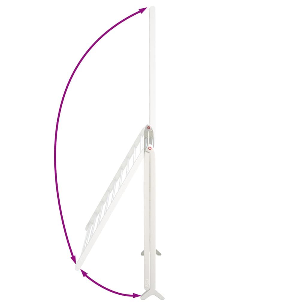 vidaXL Drying Rack for Bathtub Extendable 53-90 cm Aluminium