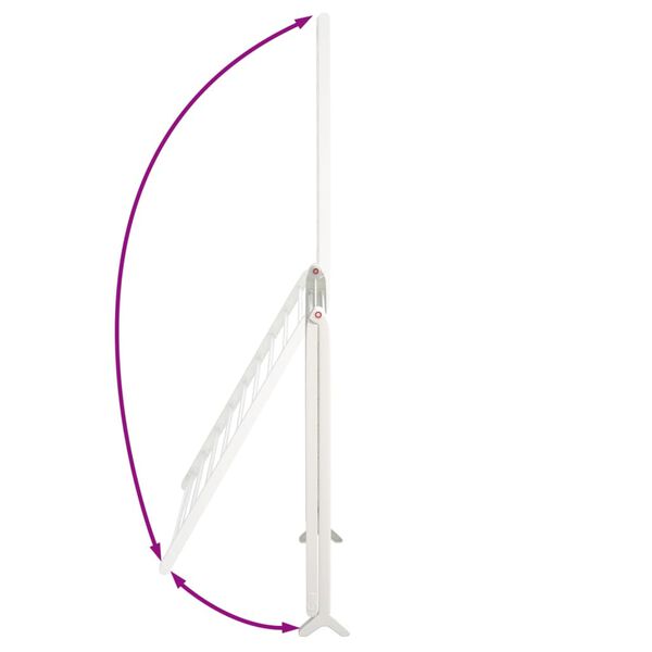 vidaXL Drying Rack for Bathtub Extendable 53-90 cm Aluminium