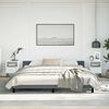 vidaXL Bed Frame without Mattress Dark Grey 193x203 cm Velvet