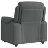 vidaXL Recliner Chair Dark Grey Fabric