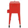 vidaXL Cooler Cart with Wheels Red 92x43x89 cm