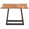 vidaXL Coffee Table with Live Edges 60x60x40 cm Solid Acacia Wood