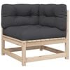 vidaXL 6 Piece Garden Sofa Set with Cushions Solid Wood Pine