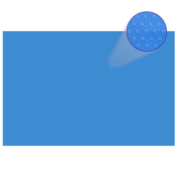 vidaXL Rectangular Pool Cover 600x400 cm PE Blue
